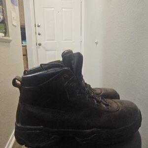 Rugged Men's Dark Brown Leather Boots